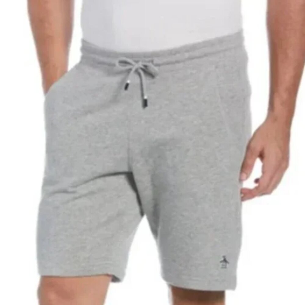 Original Penguin Core Fleece Short in Rain Heather Size L NWT $55
